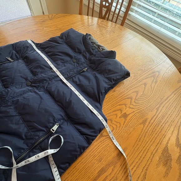 Orvis Mens Down Puffer Vest Size L Navy Blue Pockets Gorpcore - Picture 5 of 10